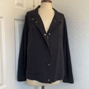 Eileen Fisher organic cotton zip up jacket